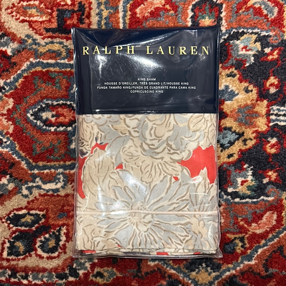 Ralph Lauren Remy Floral sham.  NWT.